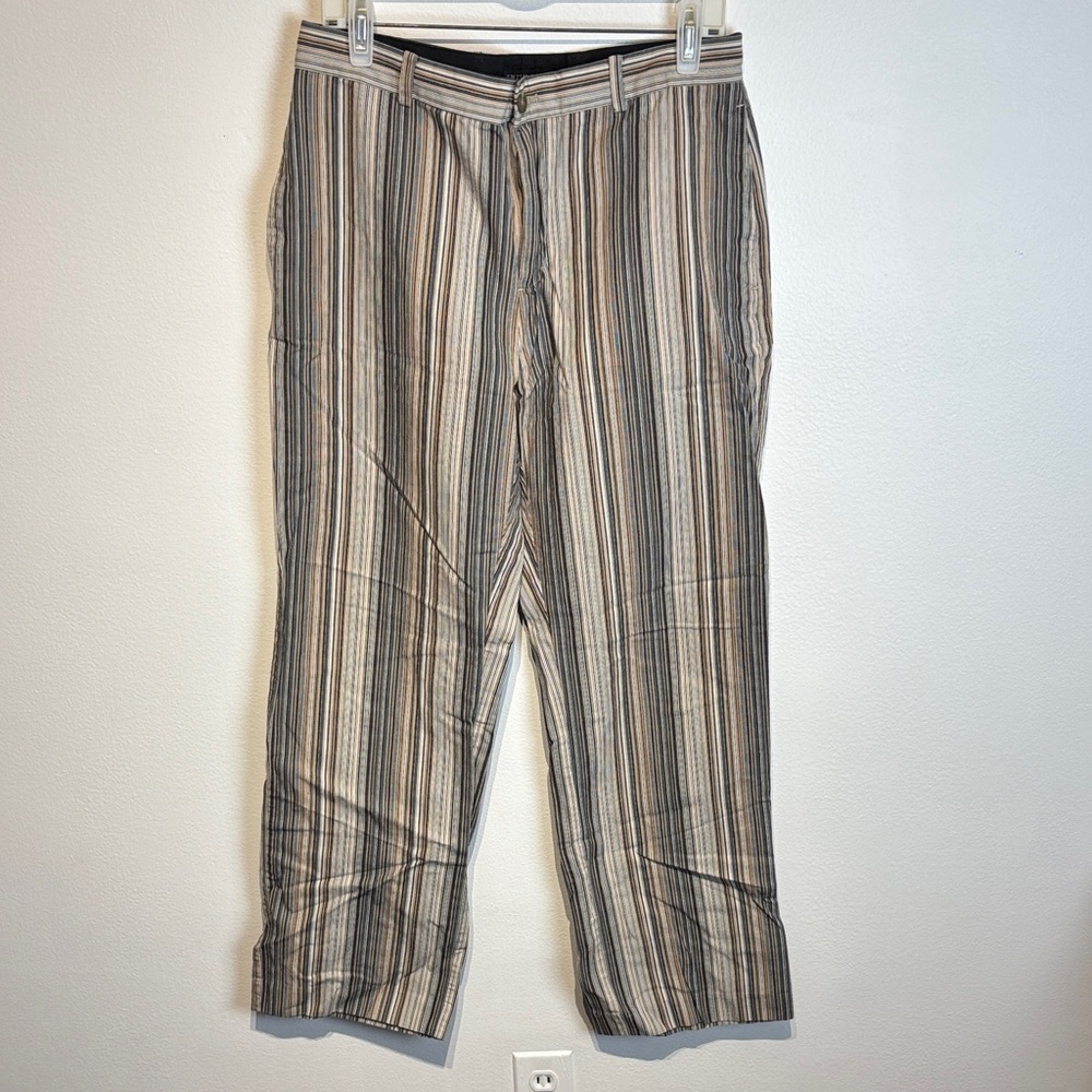 Kenneth Cole Striped Chinos - Black, Gray, Tan